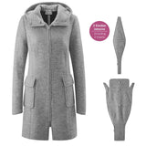 Shop Mamalila Mamalila Hooded Babywearing Coat Vienna - Light Grey at Babymaxi