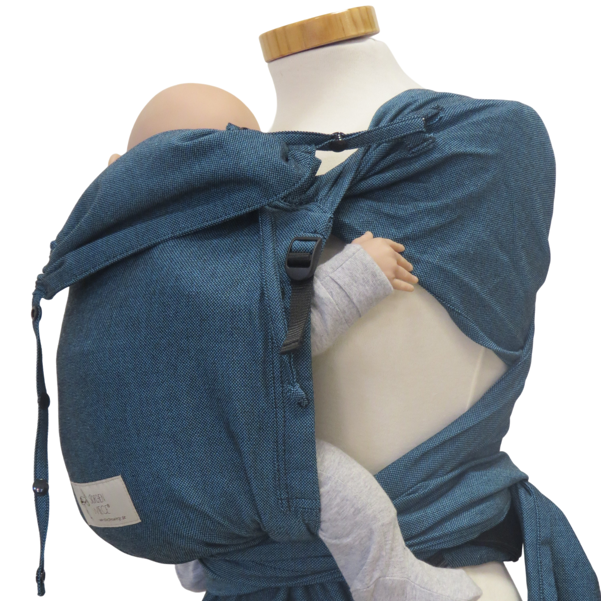 Porte-bébé Storchenwiege Wrap - Turquoise
