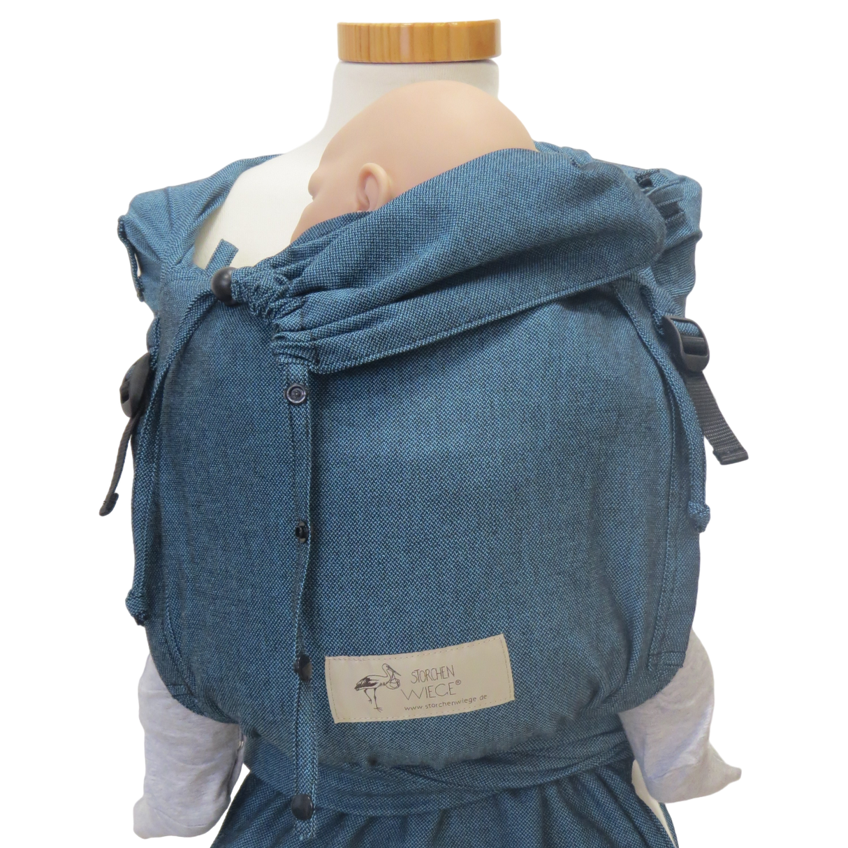 Porte-bébé Storchenwiege Wrap - Turquoise
