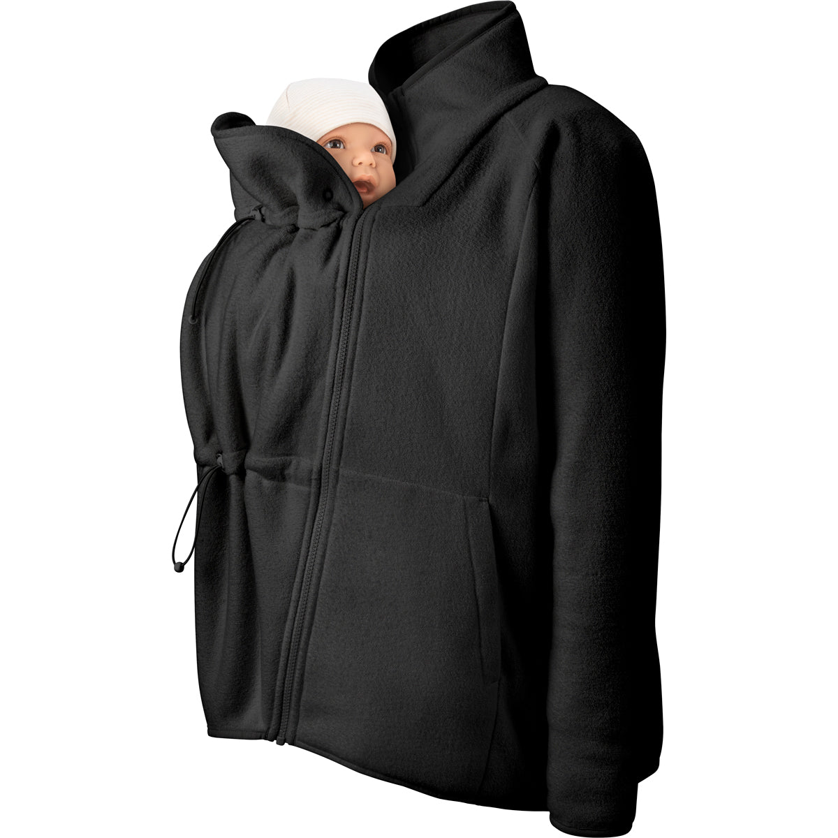 Mamalila Basel Porte-bébé Veste en polaire – Off White