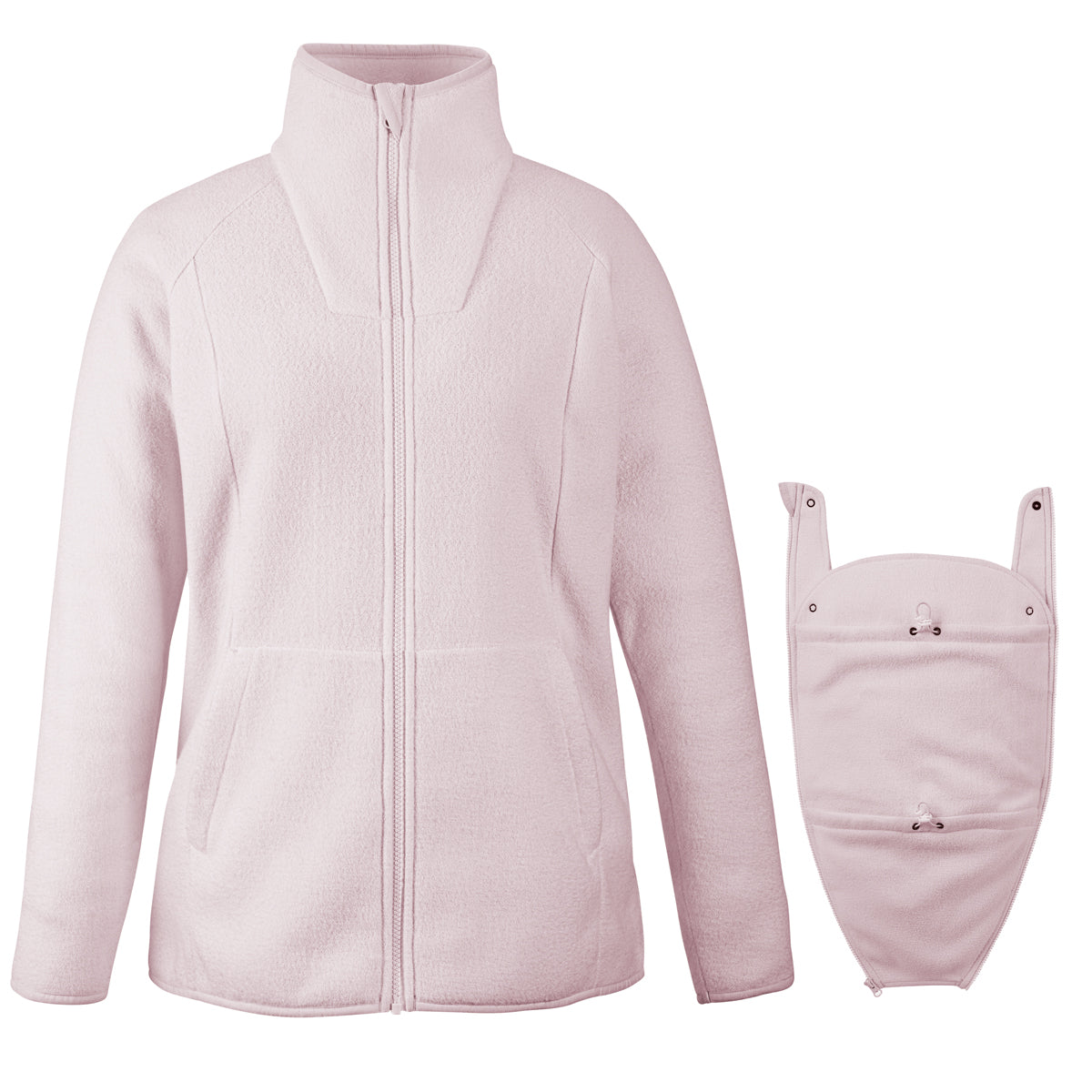 Mamalila Basel Porte-bébé Veste en polaire – Off White