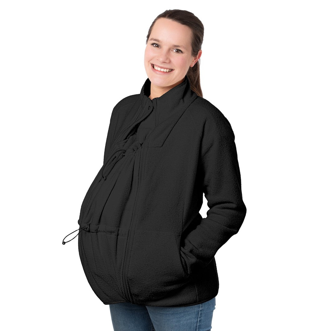 Mamalila Basel Porte-bébé Veste en polaire – Off White