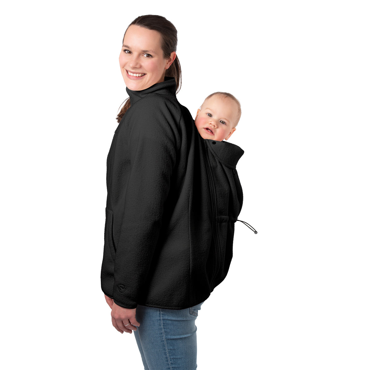 Mamalila Basel Porte-bébé Veste en polaire – Off White