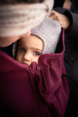 Shop Mamalila Mamalila Hooded Babywearing Coat Vienna - Berry at Babymaxi